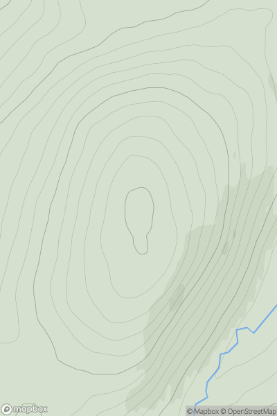 Thumbnail image for Black Hill [Braemar to Montrose] [NO311824] showing contour plot for surrounding peak